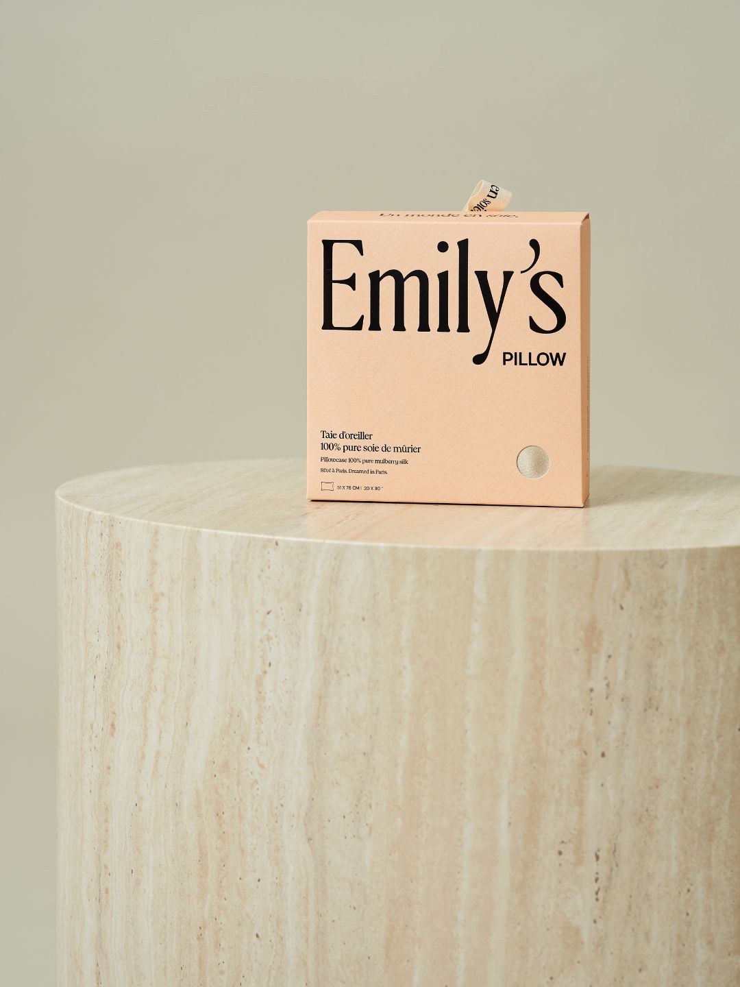 Emily's Pillow two-sided silk and linen pillowcase